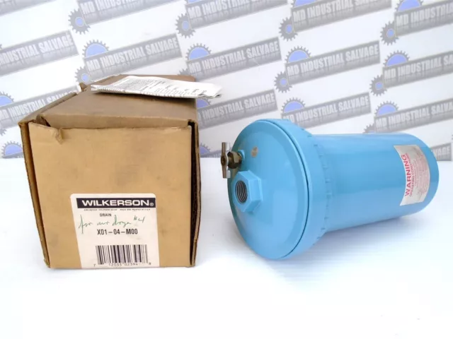WILKERSON - X01-04-M00 - Metal Bowl AUTOMATIC DRAIN - 1/2" NPT - 150GPH (NEW)