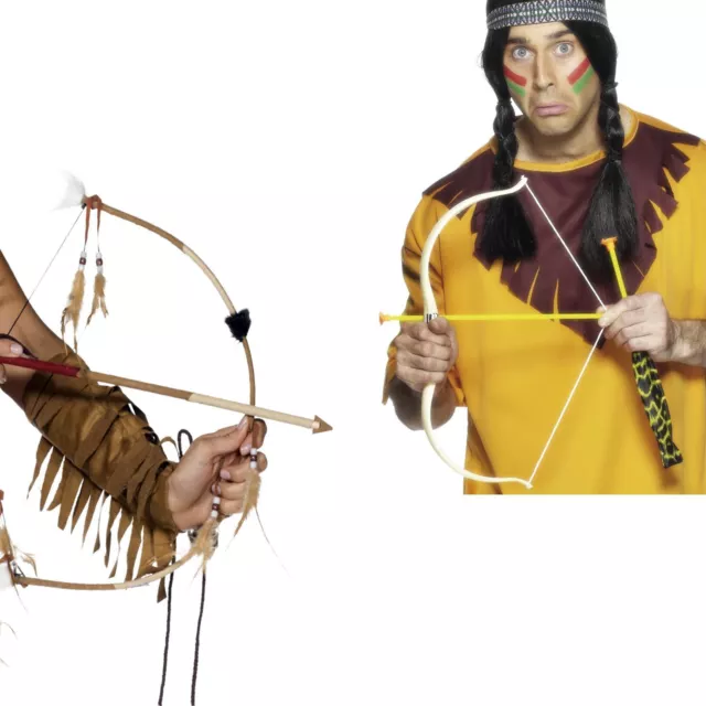 Wild West Western Brave Red Indian Cowboy Bow & Arrow Hunger Accessory Kit Set