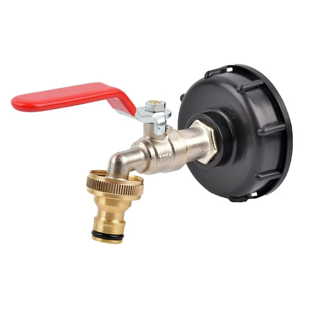 Adattatore rubinetto lega serbatoio IBC connettore tubo giardino strumento metallo L4F1
