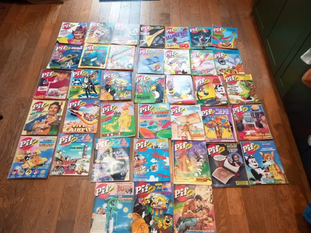 Lot 38 Magazines Pif Gadget