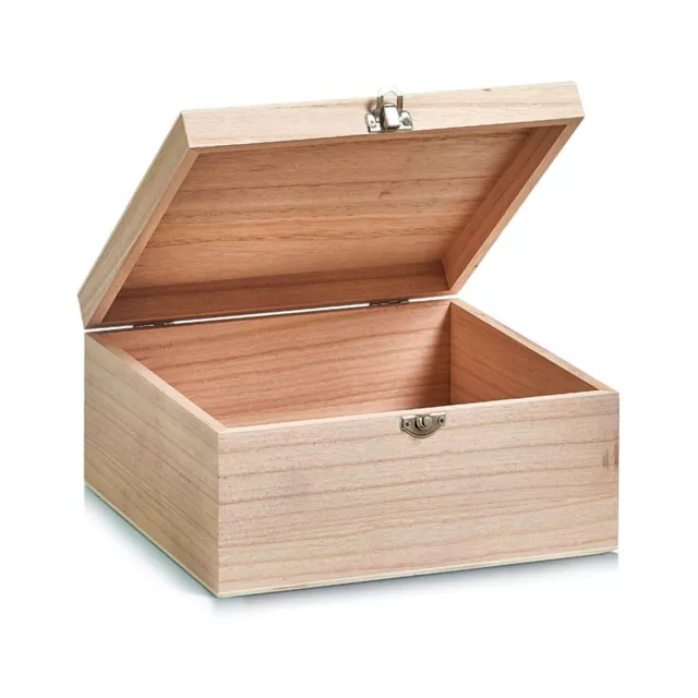 Caja de Almacenamiento de Madera, 23 x 23 X 11CM, ZELLER - ZELLER
