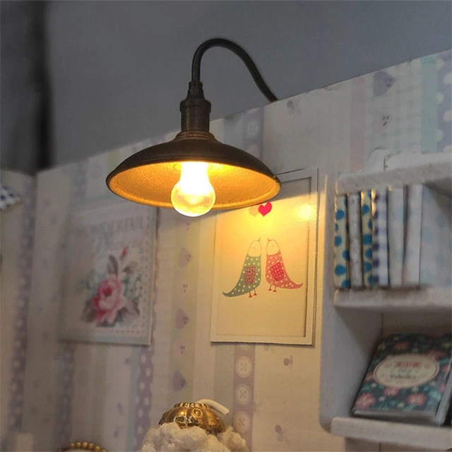 Miniature Hanging Lamp Photography Accs Decoration Scene Props for Handcraft