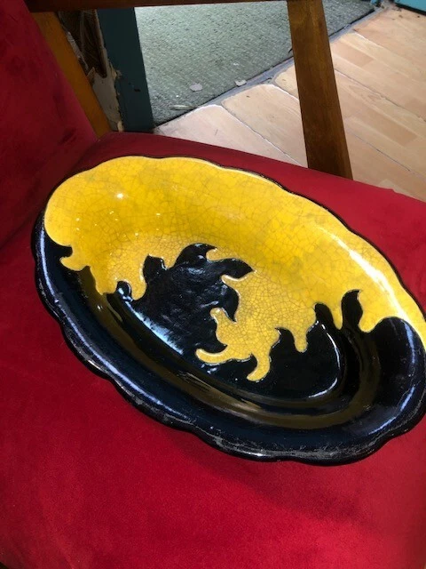 Ancien Moule à Glissement Atlantic En Forme D'épi De Maïs - Céramique Vintage 1736 (fissuré)