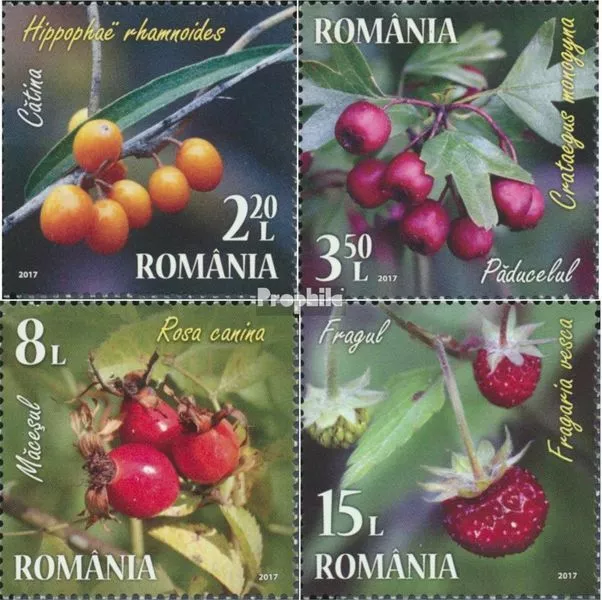 Romania 7276-7279 (complete issue) unmounted mint / never hinged 2017 Wildfrücht