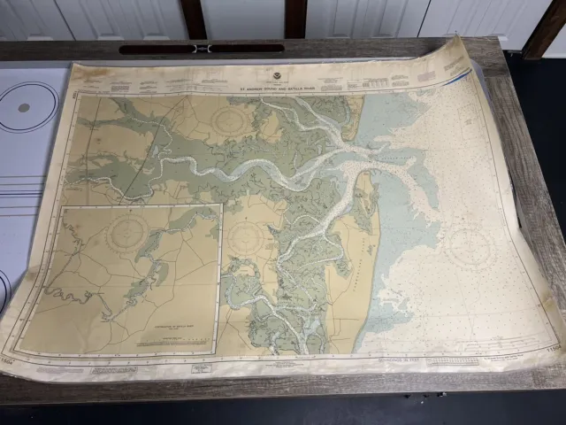 Nautical Chart/Map of Georgia’s St. Andrew Sound and Satilla River