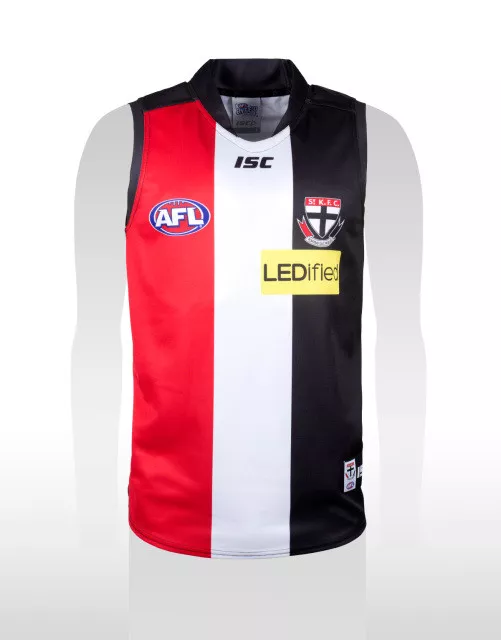 St Kilda Saints Afl Isc Authentic Adults Home Guernsey Bnwt Size' S -7Xl