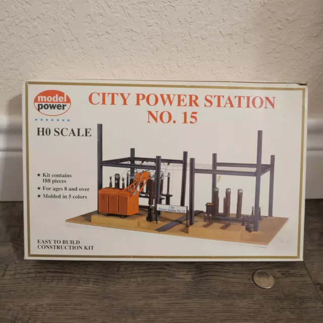 Model Power 416 HO Scale City Power Station No. 15 Building Kit