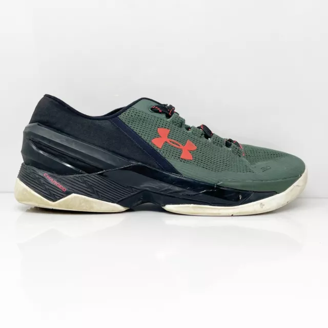 Under Armour Mens Curry 2 1264001-994 Green Running Shoes Sneakers Size 12
