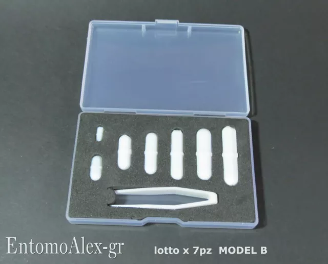 ancorette magnetiche PTFE LOTTO 7pz B + scatola agitatore magnetico LABORATORIO