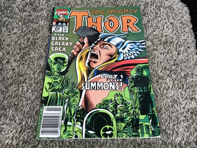 The Mighty Thor #419 Black Galaxy Saga Part 1 The Summon Marvel Comics July 1990