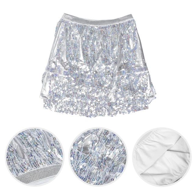 Abito da ballo con frange paillettes costume festa spandex abito da cowgirl