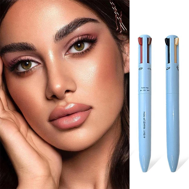 Penna eyeliner per sopracciglia trucco baco da seta sdraiata 4 in 1 fodera labbra L4I3