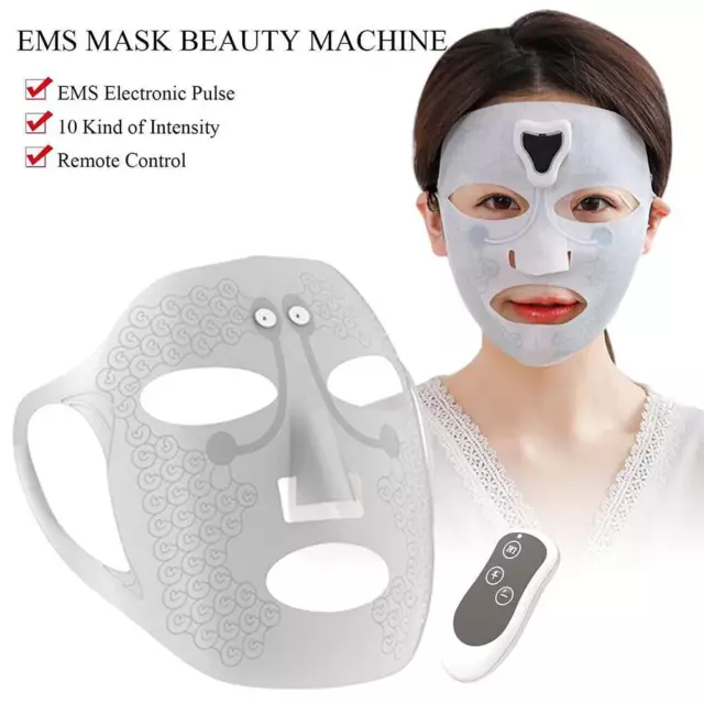 Facial EMS Microcurrent Mask Tightening Machine Face Skin Lifting Beauty Device
