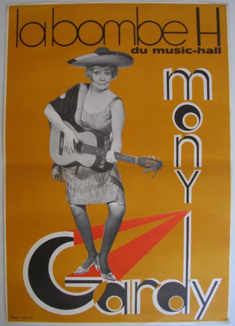 Affiche MONY GARDY - MUSIC-HALL Ann.'60-'70