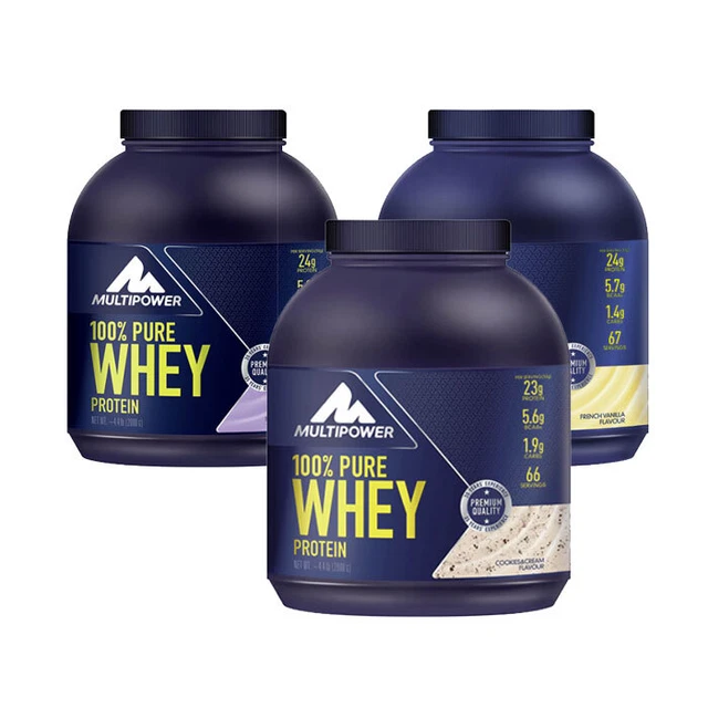 2000g Multipower 100% Pure Whey Protein | ALLE SORTEN!! | (28,74EUR/kg)