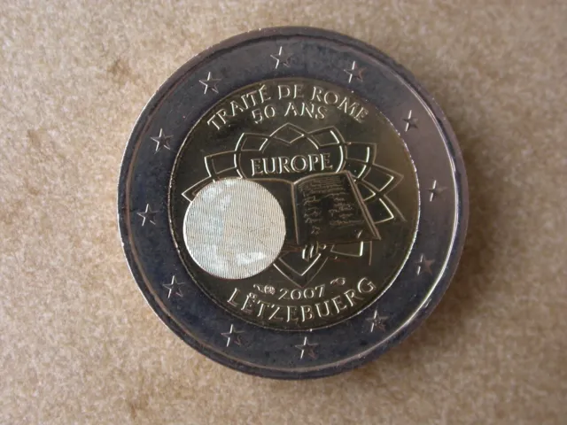 2 EURO, Luxemburg, 2007, Römische Verträge, unzirkuliert, fast Stgl.