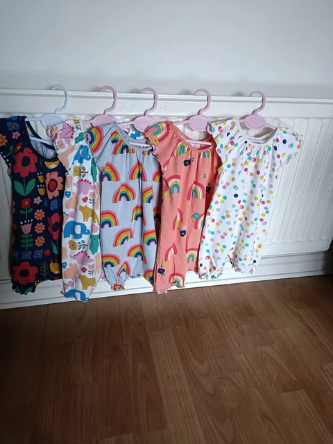 Next - Baby Girl Beautiful Rompers Set of 5. Age 6-9 months. Lovely condition!