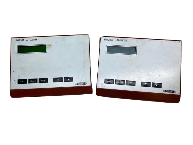 lot of 2 Tacussel pH-METER LPH230T for parts or repair