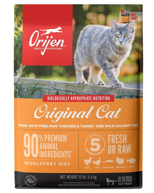 ORIJEN® Dry Original Cat Food Premium, High Protein, Fresh & Raw Animal Ingredie
