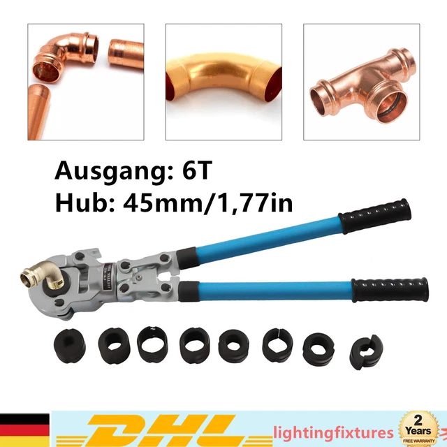 PRESSZANGE ROHRPRESSZANGE THKONTUR VKontur für Kupferrohr Verbundrohr Set EUR 134,00 PicClick DE