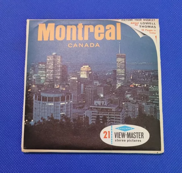 Sawyer's Vintage A051 Montreal Quebec Canada view-master 3 reels packet