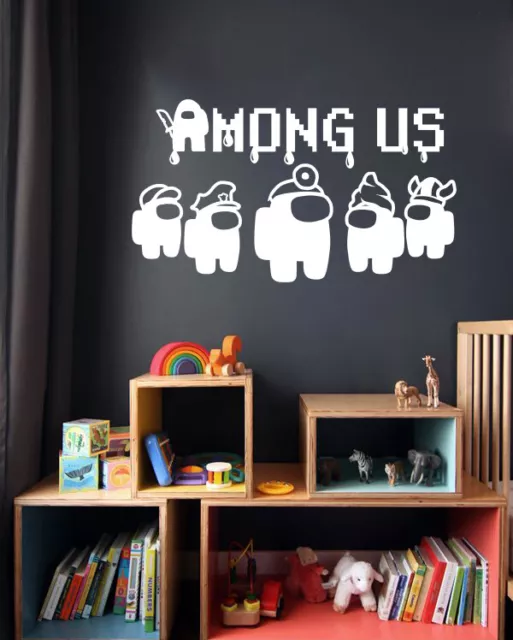 12x Among Us SUS Imposter Vinyl Stickers Decals for glass wall