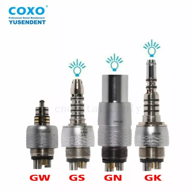 COXO Dentaire LED Turbine Coupler fit Sinora NSK CXN Fiber Optic Handpiece