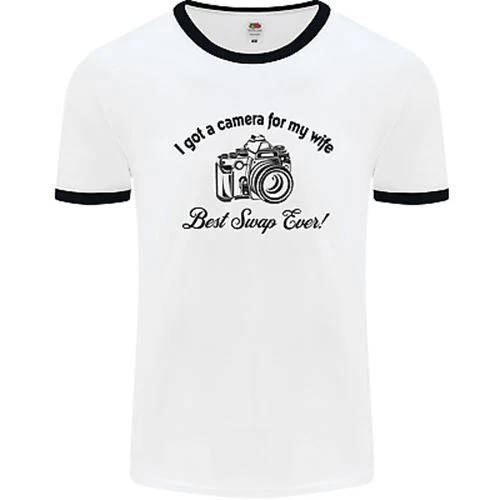 T-shirt Camera for My Wife Photographer fotografia uomo bianco