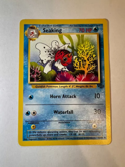 Seaking #46/64 | Vintage 1999 WOTC Pokemon Cards | Jungle Set | Near Mint