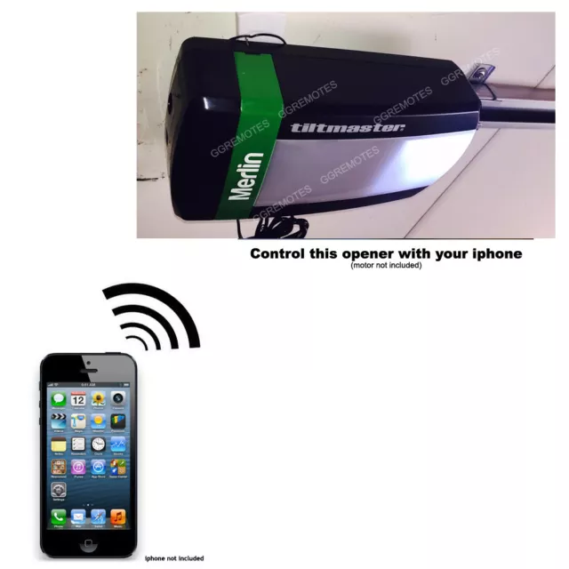 Iphone Remote Control Your Merlin MT100EVO or  Tilt Master Garage Door Opener