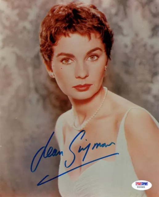 JEAN SIMMONS SIGNED AUTOGRAPHED 8x10 PHOTO CELEBRATED HOLLYWOOD ACTRESS PSA/DNA