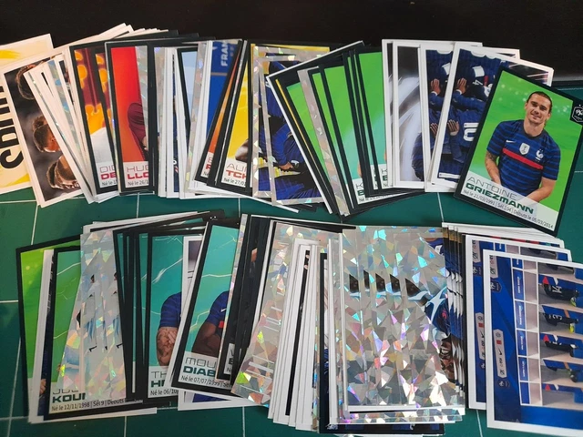 LOT 95 CARTES Panini Intermarché au plus près des Bleus photos