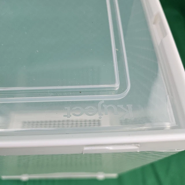 KUJECT SHOE STORAGE Boxes, Large Clear Plastic Stackable Shoe Organizer