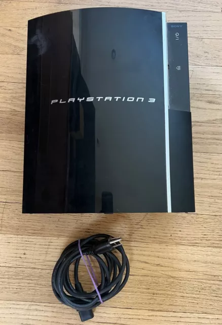 SONY PLAYSTATION 3 PS3 Fat CECHL01 PS3 80GB Console + Power Cable ...