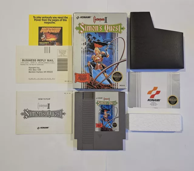 Castlevania II Simon's Quest Nintendo Complete NES CIB VERY GOOD!! With Extras