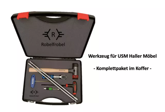 Werkzeug für USM Haller Möbel - Komplettpaket- im Koffer