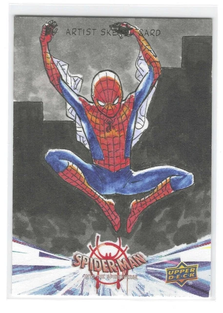2022 Spider-Man Into the Spider-Verse Sketch SPIDER-MAN Artist Jomar Bulda 1/1
