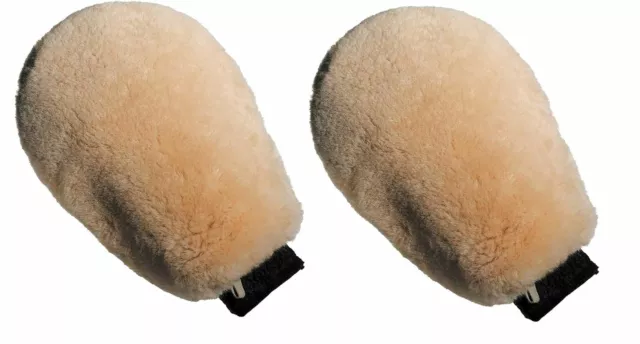 2x Meguiar's A7301 Luxurious Lambs Wool Wash Mitt