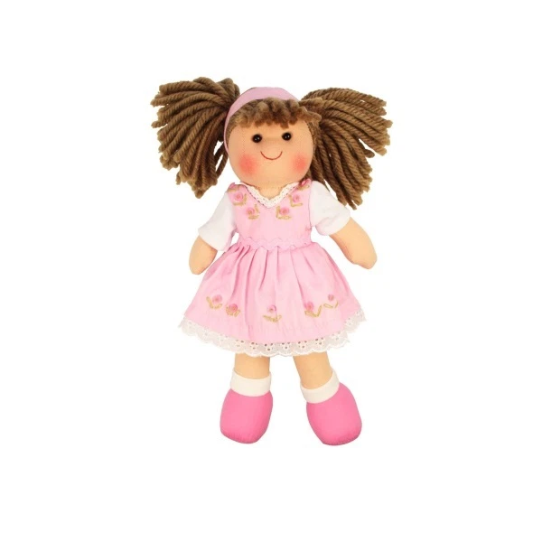 Bigjigs Toys Poupée Christine 34 Cm - Poupée Douce Et Colorée Pour Enfants Dès 1 An