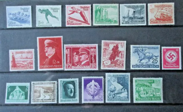 Germany Third Reich Selection of stamps MNH/MH (2)