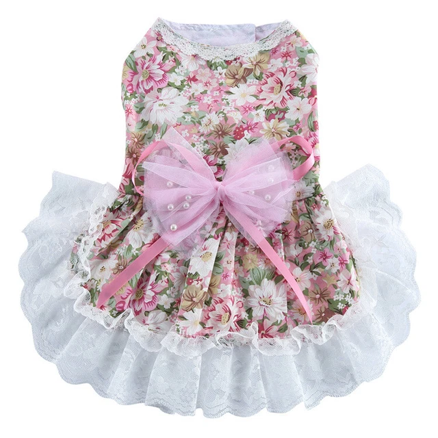 Dog Skirt Pet Wedding Dress Small Dog Princess Dress Chihuahua Puppy Cat Clothes