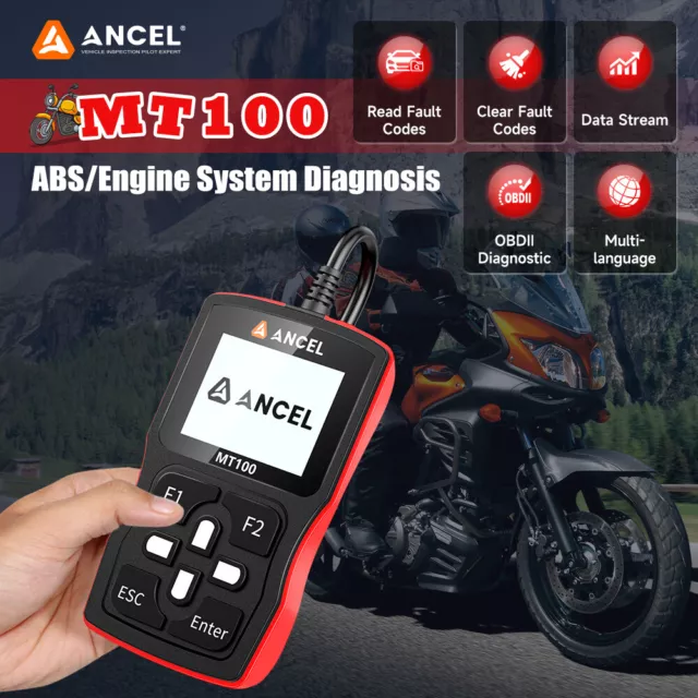 Motorcycle OBD2 Scanner Motorcycles Code Reader Diagnostic Tool Engine ABS 3