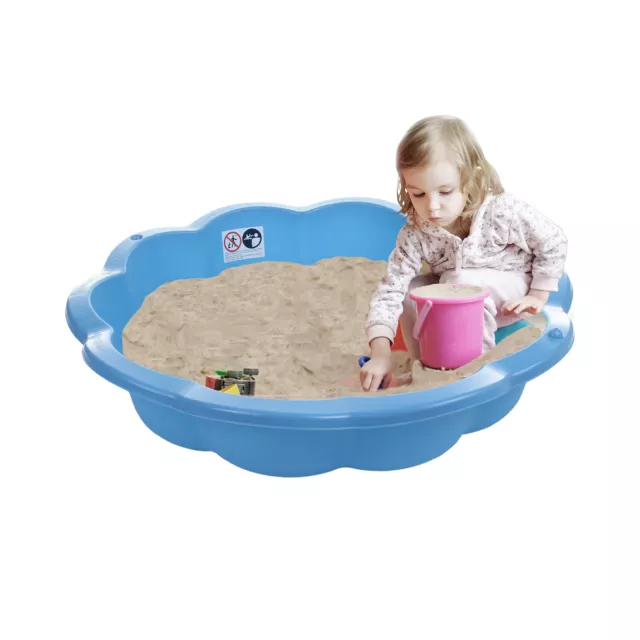 Sand Pit Paddling Pool Blue Plastic Outdoor Garden Kids Childrens Toy Play Water