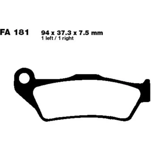 Bremsbeläge Bremsklotz Standard EBC vorne Bremse Motorradbremse Bremssteine  98