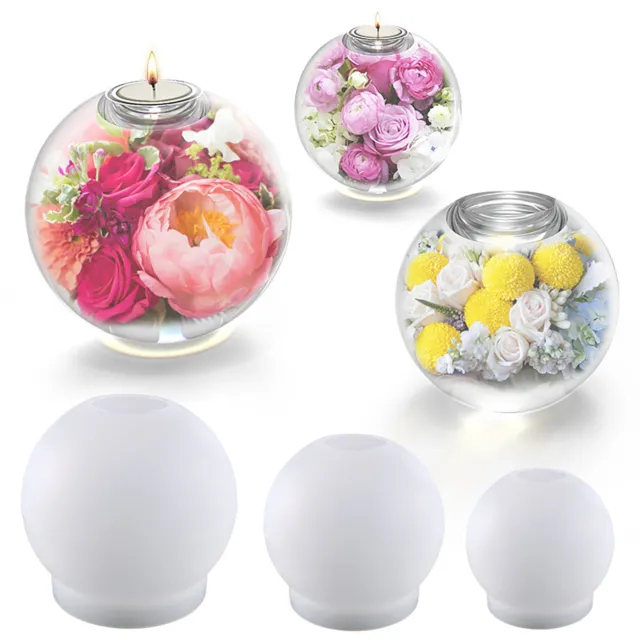 Crafts Mold Durable Portable Lovely Ball Shape Candle Holder Mold Anti-deform