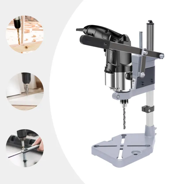 Adjustable Hand Drill Press Bench Stand DIY Workbench Pillar Clamp Drilling Tool