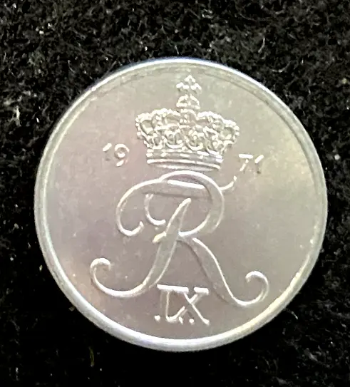 Denmark 1 Ore Ore 1971 UNC World Coins