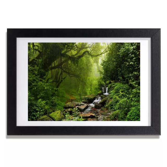 Tulup Photo Le salon 30x20cm Cadre MDF Décor Jungle au Népal