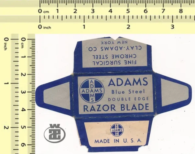 ADAMS Razor Blade Wrapper Lame Rasoir Lametta Barba Rasierklinge Lama Hoja