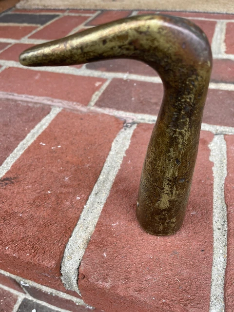 Antique Nautical Maritime Bronze Hook Tool Fishing Boating Mooring Gaff Docking